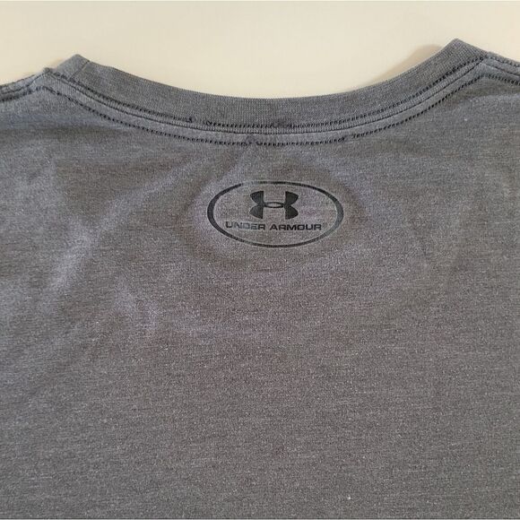 Under Armour Men's Gray Patriotic Heatgear Loose Fit Short Sleeve Tee - Picture 9 of 13
